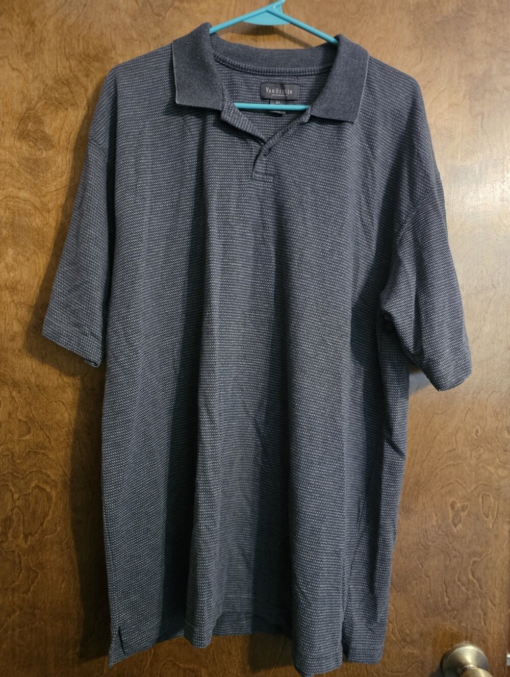 Van Heusen Polo Shirt in Dark Grey